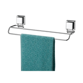 Toalheiro Duplo 45cm Aço Inox com Ventosas - Ela Decora